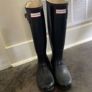 Hunter rain boots good condition